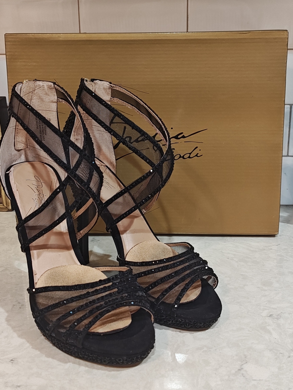 Thalia Sodi Women's Black Ceara Heels Size 7.5 In A Box